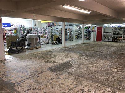 8 asbestos floor tile removal completed